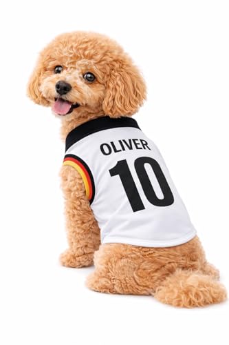 Petitebelle Personalisieren Nationales Thema Hundewelpen-Shirt (Deutschland-2, XXX-Large)
