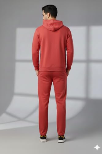 Image of Mack Jonney Solid Track Suit for men | Co-ord Set | Warm Fleece Tracksuit Set | Full Sleeve Hoodie