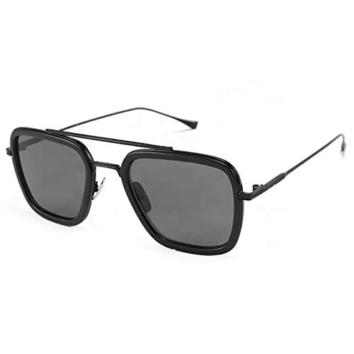 Tony Stark Avenger Iron Man Sunglasses Rectangular Unisex (Black)