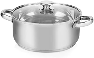 Tower PT700073 Presto 24cm Casserole Stainless Steel, Silver