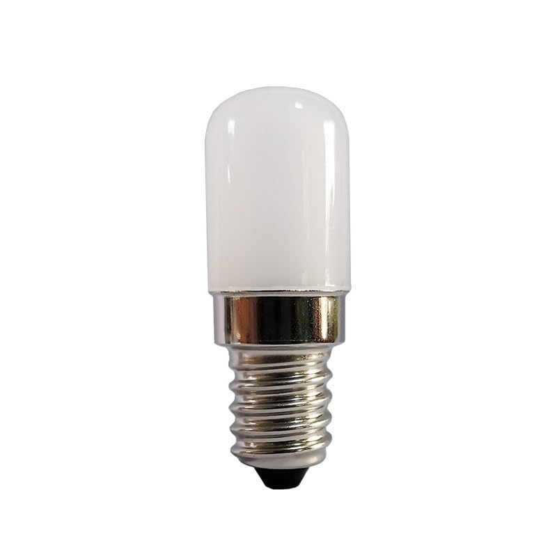 Jiaxu lighting, Pack of 20, LED Colorful Bulb T18 220V E14 2W Milky Cover Red Yellow Green Blue Tubular Bulb Household bulbs(Warm white,T18S E14 2W)