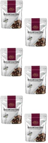 Image of KHARAWALA'S Breakfast Mix - Pack of 6 (200gm Eac) | Fusion of Roasted Pumkin Seed, Almonds, Pecan Nuts, Hazelnut, Cranberry & Black raisins