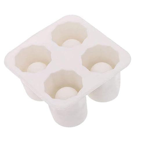 Molde para cubos de hielo cilíndricos con tapa blanca miniatura 5