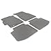 Floor Mat Compatible with 1996-2000 Honda Civic, Front & Rear Gray/Grey 4PC Nylon Car Floor Carpets Carpet Liner by IKON MOTORSPORTS, 1997 1998 1999