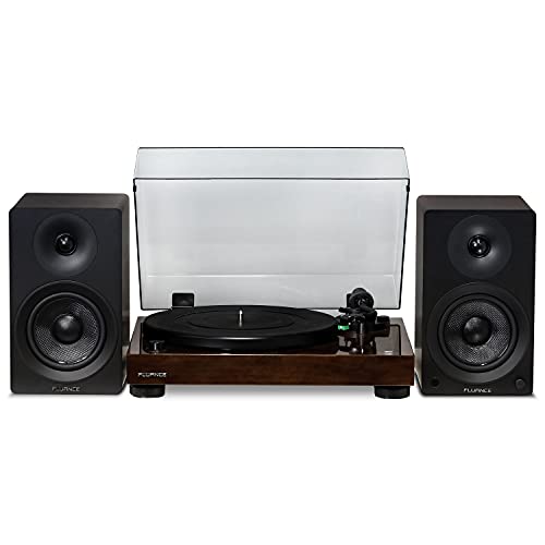 Fluance RT81 Elite High Fidelity Vinyl Turntable with Ai41 Powered 5' Stereo Bookshelf Speakers...