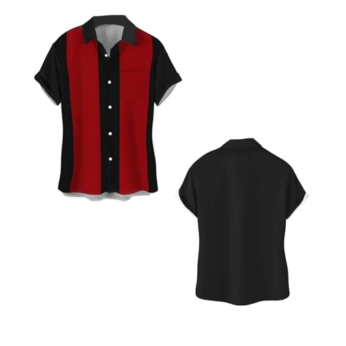 T shirt col mao homme casual chic pour l'été | Chemise manches courtes idéale pour les vacances
