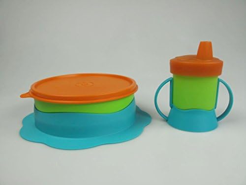 Tupperware T71 Assiette Bebe Avec Ventouse 500ml Gobelet Avec Bec Suceur 0 Ml Amazon Fr Bebe Et Puericulture