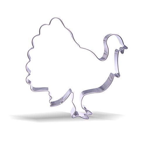 4.5 Inch Large Turkey Cookie Cutter - Stainless Steel