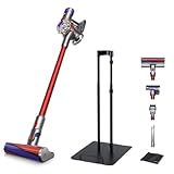 Dyson(ダイソン) コードレス掃除機 Dyson V8 Origin スティック ハンディクリーナー サイクロン (SV25 RD2 AM) 【Amazon.co.jp限定】【変わらないパワフルな吸引力。クリーニングクロス付き。】 + ベルカ(Belca) 立て掛けタイプ 掃除機スタンド コードホルダー付き
