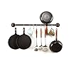 HOEMLIM Pipe Pot Pan Rack Wall Mounted Industrial Utensil Lid Holder Cookware Hanger Kitchen Organizer Hanging Bar Rail with S Hooks(36 inch,Red Bronze) HOEMLIM Pipe Pot Pan Rack Wall Mounted Industrial Utensil Lid Holder Cookware Hanger Kitchen Organizer Hanging Bar Rail with S Hooks(36 inch,Red Bronze)