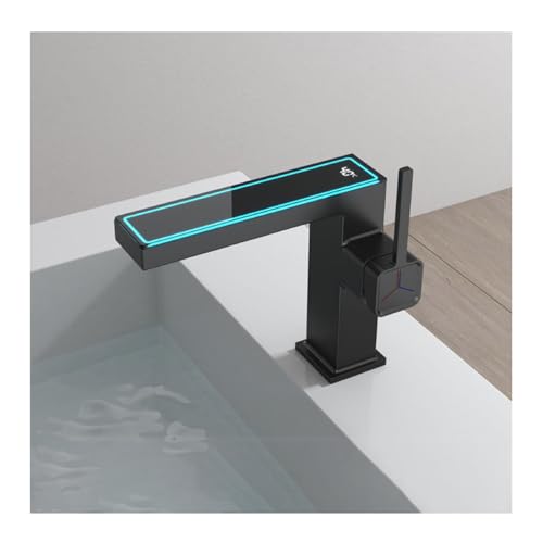 Robinet de salle de bain LED pour meuble vanity et lavabo moderne sur pont