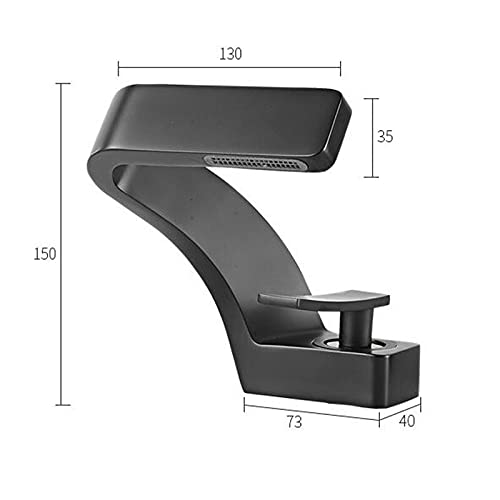 Grifo de lavabo mezclador monomando con acabado sofisticado oro negro blanco 2