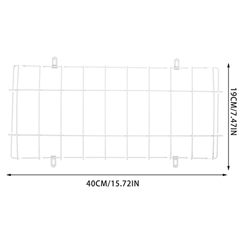 OSALADI Emergency Light Protection Cover Emergency Lanterns Guard Advertisement Board Cover Air Conditioner Support Home Installation Supply Wall Mounted Steel Advertising Board White