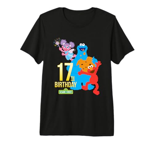 Sesame Street 17th Birthday T-Shirt look idéal pour fête d'anniversaire
