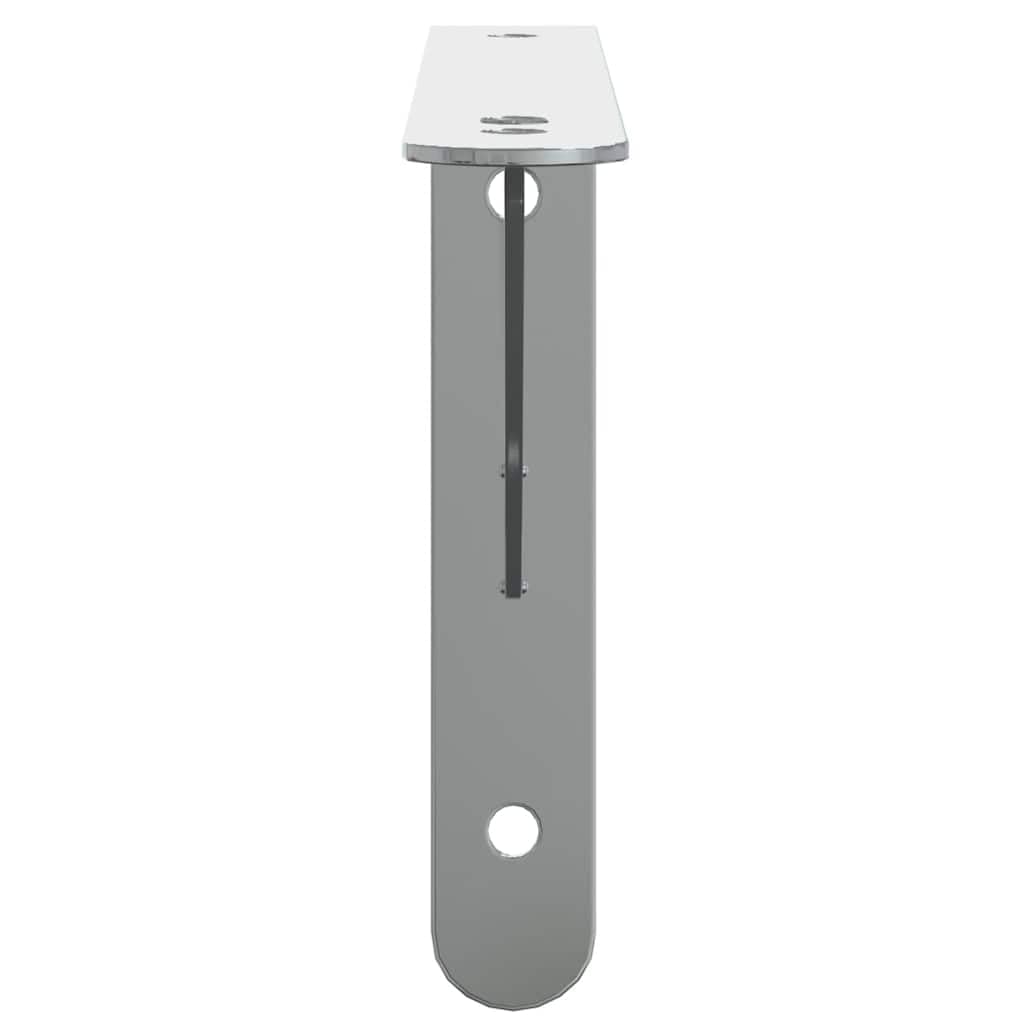 Soportes para estanterías (4 unidades, 23,5 x 2,5 x 15,5 cm, acero inoxidable, robusto, soporte de pared para estantes flotantes, consola de estantería, almacenamiento de garaje, capacidad de