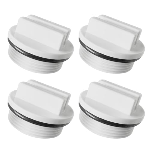 Poolrohrstopfen Set,1,5-Zoll-Pool Spa-Rücklaufleitung Überwinterungsstopfen Filter Ablassschraube mit O-Ring,Winterkappe Für Einlaufdüse Verschlussstopfen,4pcs