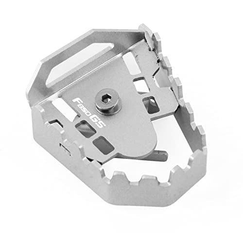 Pegs Zubehör Motorrad Hinterradbremshebel Pedalverlängerung Fußraste Vergrößern Verlängerung Für BMW F850GS F850 GS F 850GS 850 2018 2019 2020 2021(Silver)