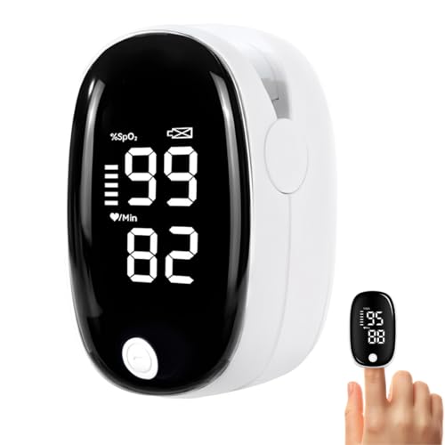 Tomedeks pulsoximeter Blutsauerstoffmonitor Finger für Erwachsene Tragbarer Sauerstoffmonitor, und schnelles Sauerstoffmessgerät mit sauerstoffsättigung messgerät finger