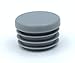 10 Piezas de Tapas Redondas de plástico para tuberías, tamaños elegible de 10mm a 120mm, tapón / contera / Protector / Funda / Pata Mueble (diámetro Exterior: 34mm, Espesor de Pared: 1-2mm, Gris)