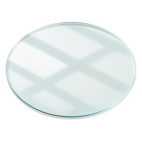 Tulup Große Glastischplatte ø 100 cm Geschliffene Kanten...