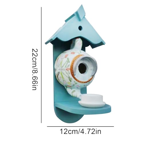 Maison d'oiseau théière extérieure pour protéger les oiseaux - 5