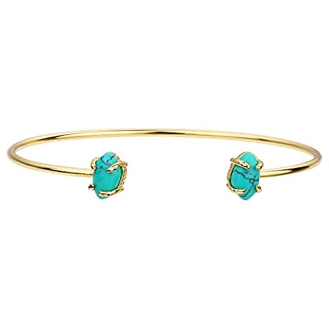 Lauren-Spencer Gemstone Charm Cuff Bracelet Cover
