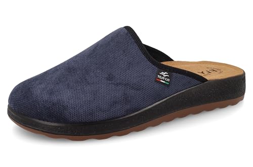 Fly Flot Ciabatte Uomo in Tessuto, Sottopiede in Pelle Antishock,