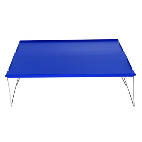 YIJU de Acampamento Ao Ar Livre Dobrável Compacta Portátil de Alumínio com Bolsa de Transporte - Azu