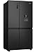 RS840N4WFE PureFlat American-Style Smart Fridge Freezer, 649L Capacity, Black Stainless Steel, Non-Plumbed Water Dispenser, Multi Airflow Cooling, Frost Free, Inverter Compressor
