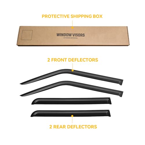 Image of Rain Guards Window Visor for 2007-2018 Jeep Patriot Out-Channel