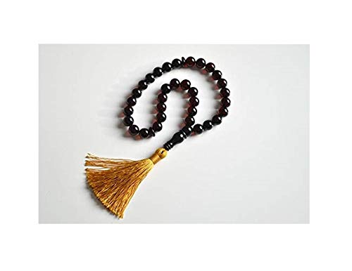 Cherry Baltic Amber Misbaha Prayer Tassel, Deep Red Baltic Amber Islamic Prayer, Tespih Beads 25 grams 11 mm rosary Muslim Rosary