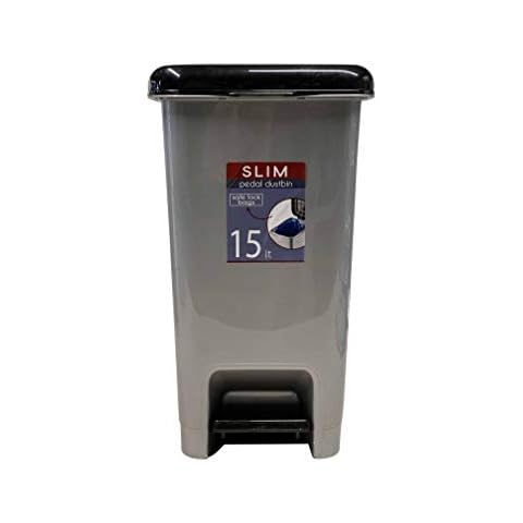 VR7 Cubo de basura de plástico delgado con pedal (15 L) Cover
