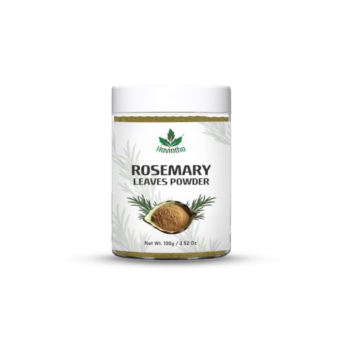 Image of Havintha Natural Rosemary Dried Leaves Powder - 100% Pure & Natural Herb for Hair Growth - 100 gm | Made from premium-quality dried rosemary leaves, finely ground with no added chemicals