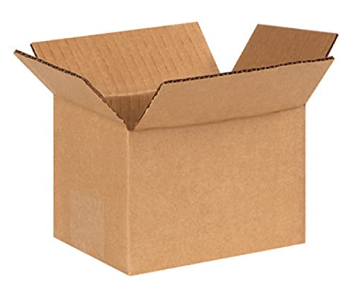 Image of Secure Seal - 6x4x4 Pack of 200 Corrugated Cardboard Packing Shipping Mailing Moving Carton Boxes