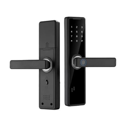 指紋認証　パスワード　鍵　アプリ認証　ドアロック Amazon | 指紋ドアロック 6イン1 スマートドアノブ アプリ