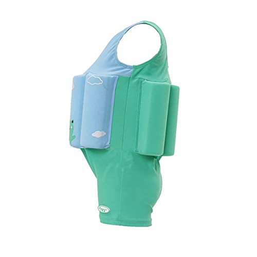 Image of Toddler Kids One-Piece Float Swimsuit with Adjustable Buoyancy UPF 50+ Sun Protection for Beach Pool Boys Girls