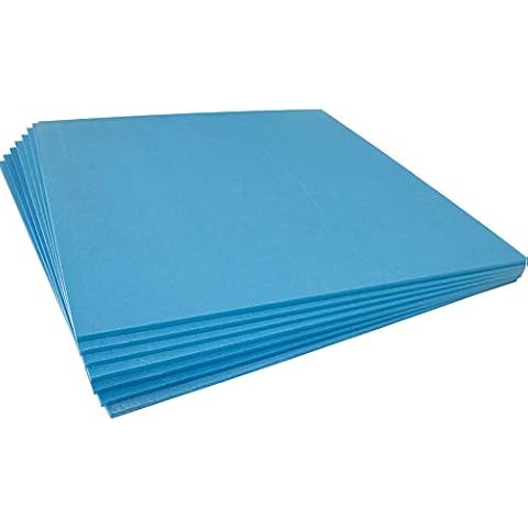 XPS Boards Floor Underlay Thermal Insulation Underfloor Heating 600 x 600mm x 6mm Sheets - 1.86m2 to 18.60m2 Cover