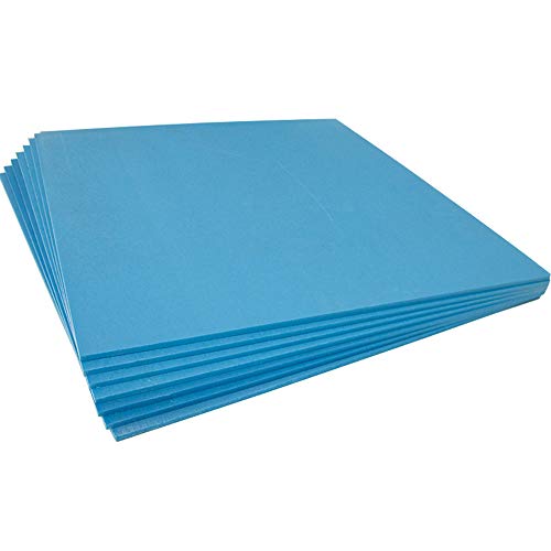 XPS Boards Floor Underlay Thermal Insulation Underfloor Heating 600 x 600mm x 6mm Sheets - 1.86m2 to 18.60m2