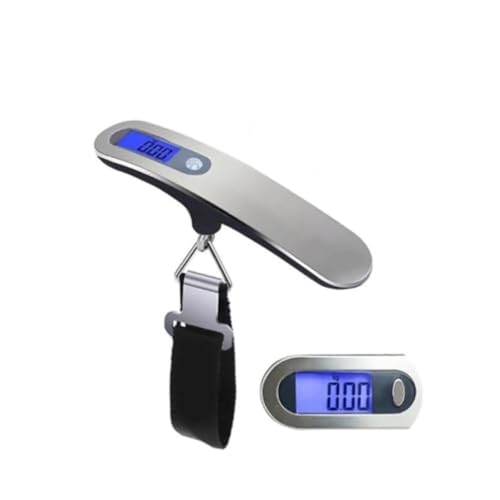 Vilom 電子秤 50kg/110lb ポータブル デジタル表示 ミニスーツケース型 家庭用 荷物計量 旅行 航空機対応 屋外使用 使いやすい 小型 軽量 コンパクト 持ち運び便利 (帯の金です)