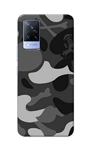 Image of Printed Hard Back Cover Case for Vivo V21 5G Back Cover (Army Pattern) -702