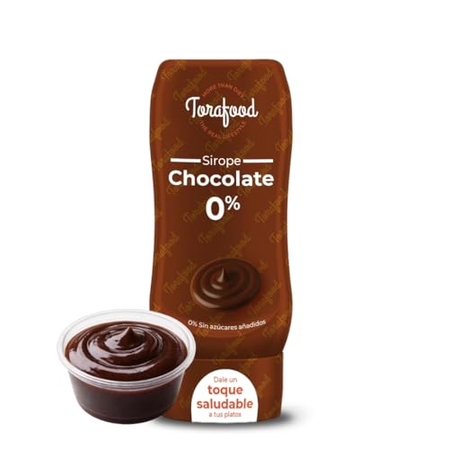 Sirope Zero Chocolate 330ml | 0% Azúcares Añadidos | Ideal para Postres, Frutas, Helados, Tortitas y Más | Alternativa Saludable | Torafood