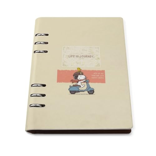 スヌーピー ルーズリーフ さらさら書ける メモ帳 ダイアリー ノート キャンパスノート 用途別 日記 A5 日記帳