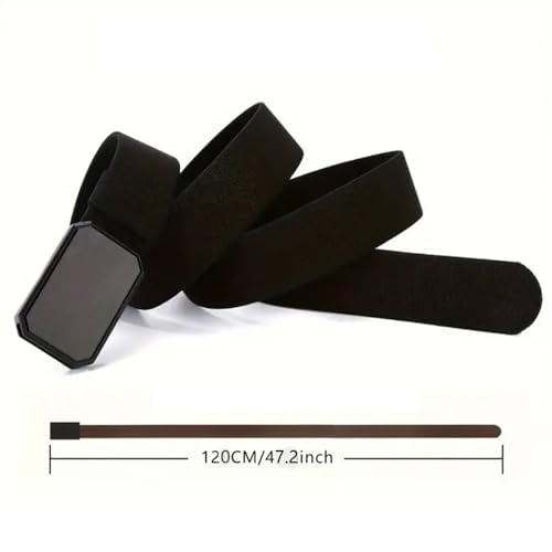 Men's Belt with Magnet Buckle, men's stretch nylon belt with magnetic aluminum buckle, elastic belt magnet buckle3