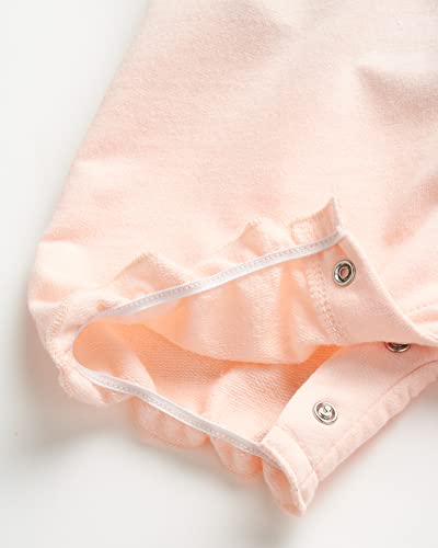 Disney Baby Girls' Romper - 2 Piece Overall T-Shirt Set : Minnie Mouse, Winnie The Pooh, Size 3-6 Months, Minnie Light Pink #TOP3