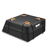 DNA Motoring Car Rooftop Waterproof Bag, 17.6 Cubic Feet Waterproof Car Roof Luggage Bag, Heavy Duty Car Roof Cargo Carrier Bag, Car Roof Bag, w/ 8 Reinforced Straps, TOOLS-00423