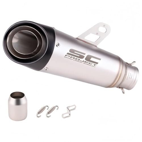 �X���b�v�I���}�t���[ �T�C�����T�[ �ėp �y�ʃX�e�����X�� ����a��38�`50.8mm �ቹ�T�E���h �Ή��Ԏ�FNinja400/Z900RS/CBR250RR/ADV160/MT-03/YZF-R25/V-Strom250/GSX250R ���Ή� (�O�w