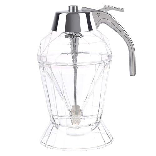 Dispensador de miel de vidrio, dispensador de miel sin goteo, contenedor de miel, tarro de miel, dispensador de jarabe, dispensador de miel, dispensador de miel, dispensador de miel, dispensador de