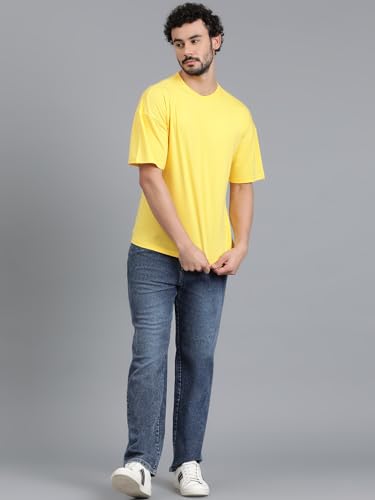 Image of KOTTY Men's Solid Oversized Fit T-Shirt