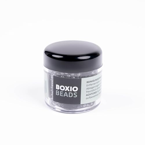 BOXIO - Beads: cleaning beads made of stainless steel for bottles wash canisters - 3 mm balls incl. storage bag - stainless steel cleaning beads for clean water