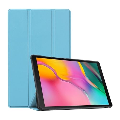 Protection Galaxy Tab S9 Ultra 14.6 pouces, étui cuir pliable antichoc bleu
